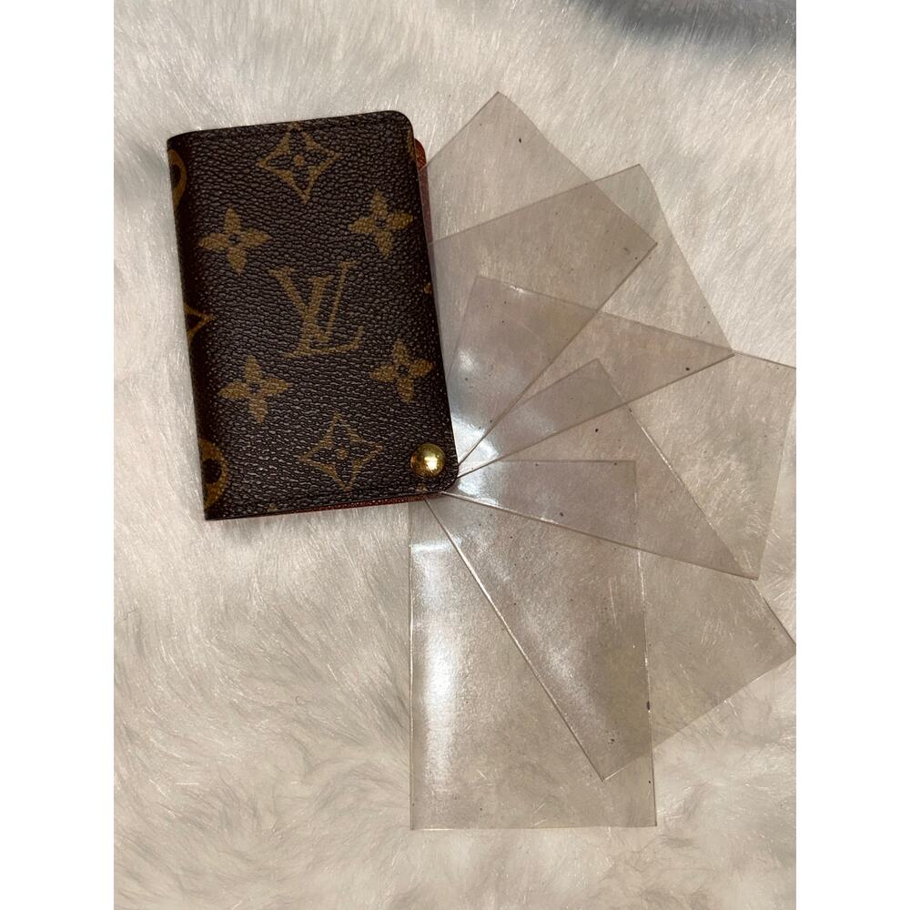 Louis Vuitton Monogram Porte Cartes Credit Card Holder Wallet Case 2005 (CT0055)